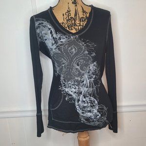 Ladies hooded top